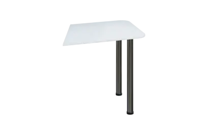 EJZ 1 - 80 přístavba jednací, kovová podnož chrom, síla desky 18 mm, bílá